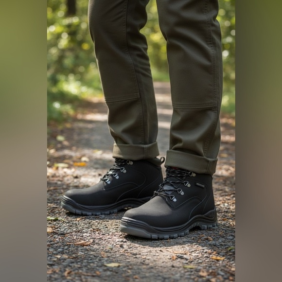 HYtest Knox 6” Work Boots Black Steel Toe main image 4